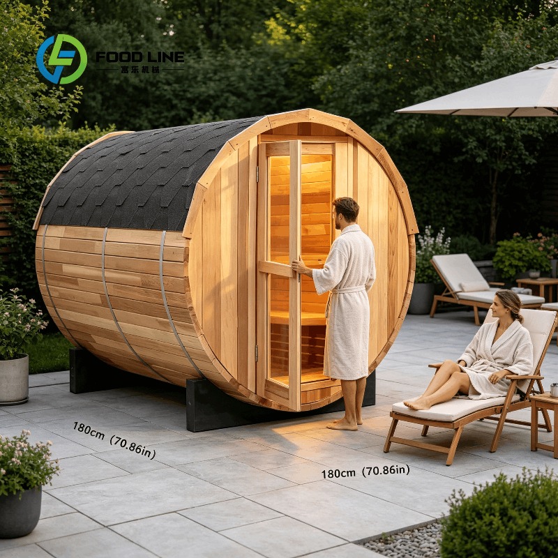 ห้องซาวน่าแห้งกลางแจ้งแบบกำหนด - Spa Wellness Design บทวิจารณ์และราคา